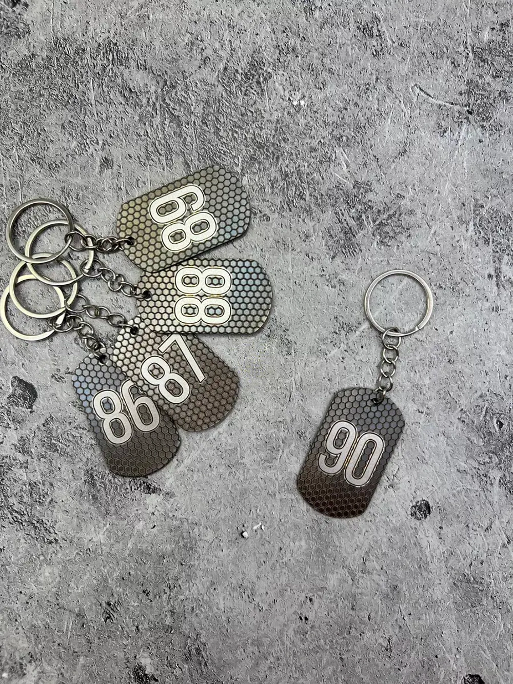 Номерки на ключи металлические 86-90