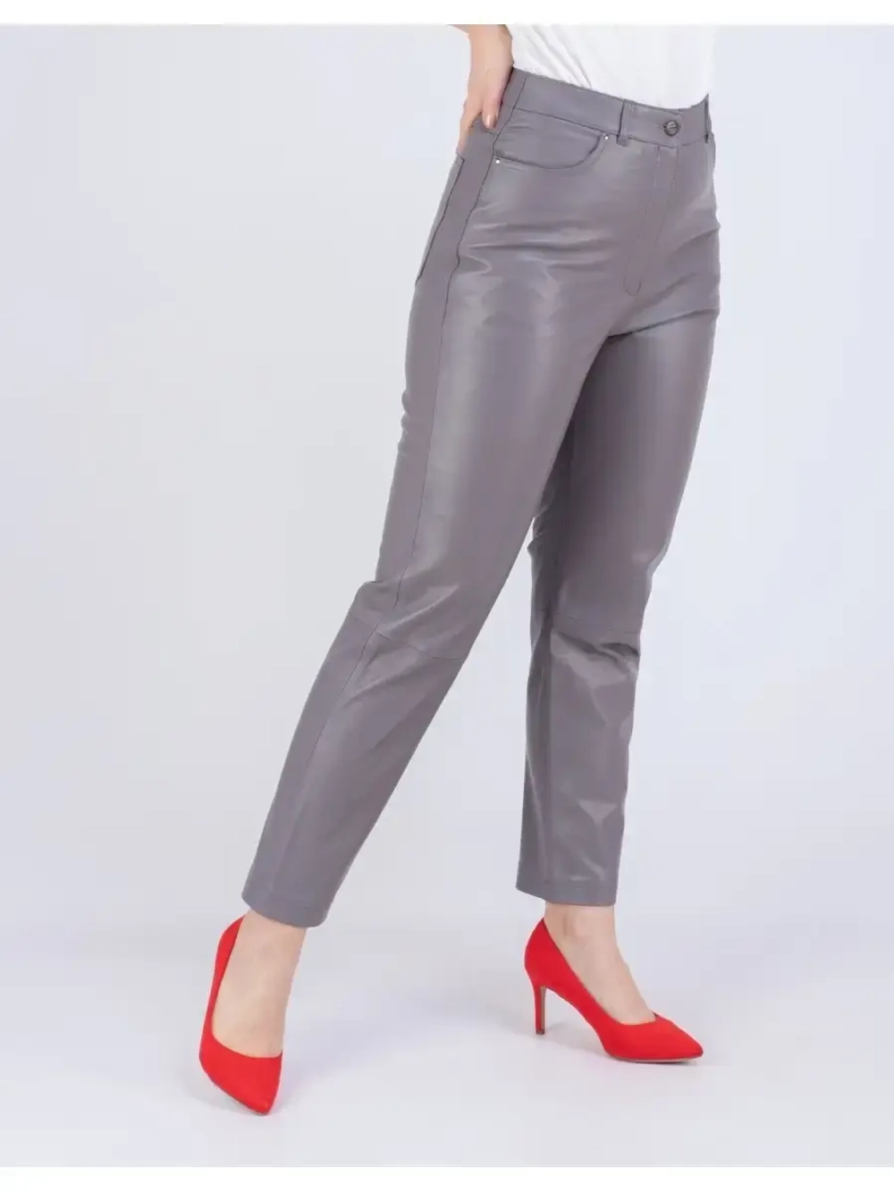 Брюки кожаные женские, джеггинсы женские