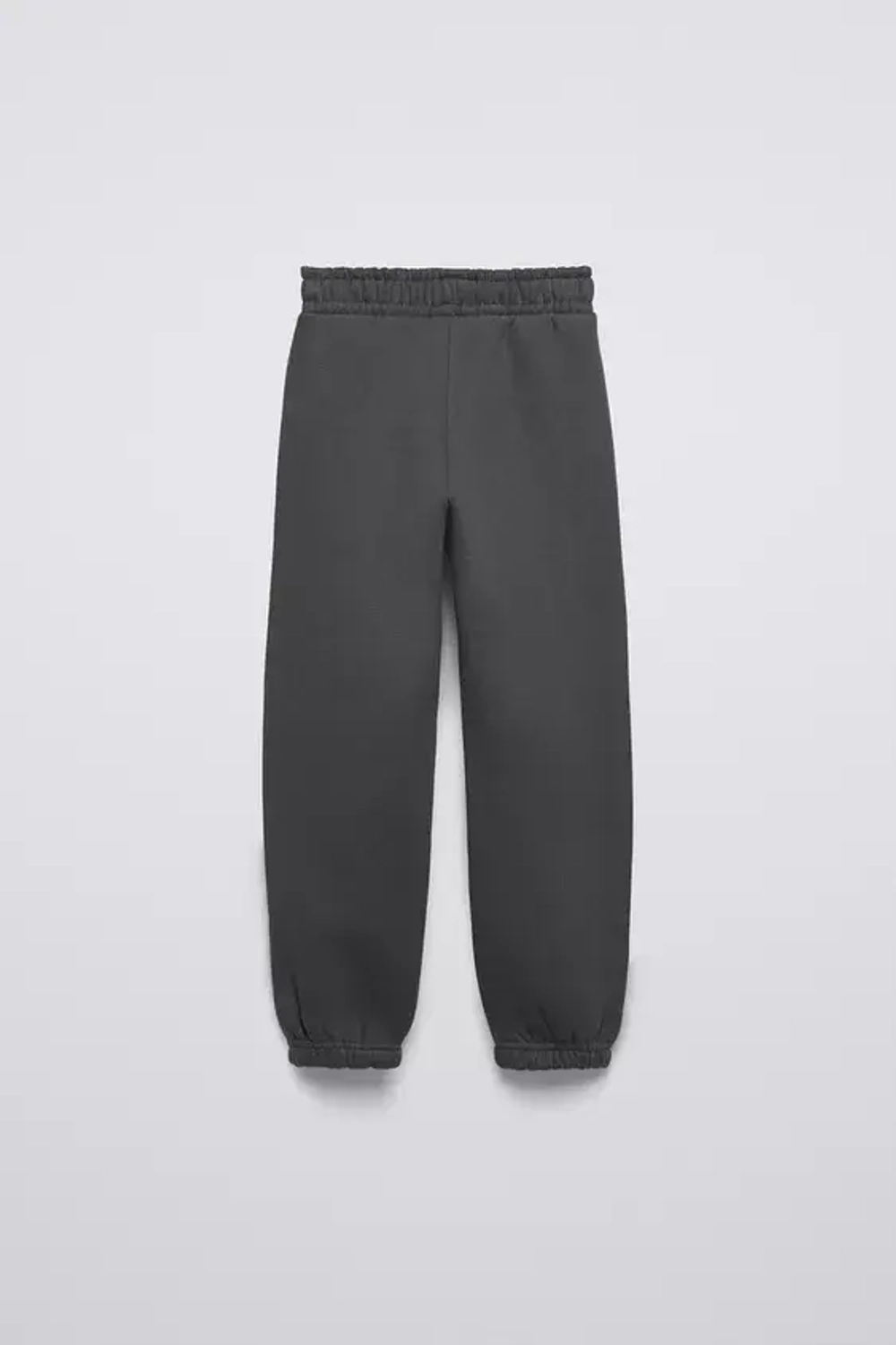 ZARA БАЗОВЫЕ ДЖОГГЕРЫ ИЗ МЯГКОЙ ТКАНИ, АНТРАЦИТОВО-СЕРЫЙ