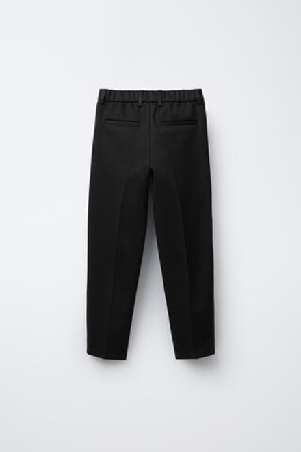 ZARA КОМФОРТНЫЕ КОСТЮМНЫЕ БРЮКИ, ЧЕРНЫЙ