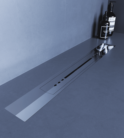 Душевой трап, обрезной, V-образный, сатин RGW SDR-53S (800)