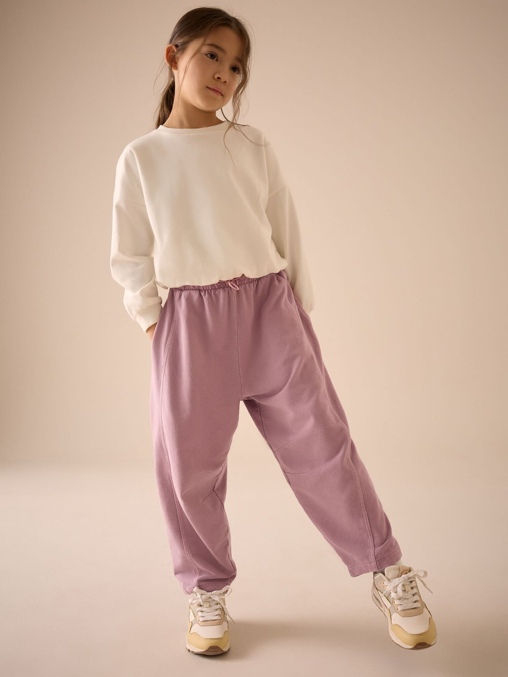 Джоггеры для девочки Next E61-992, Розовый