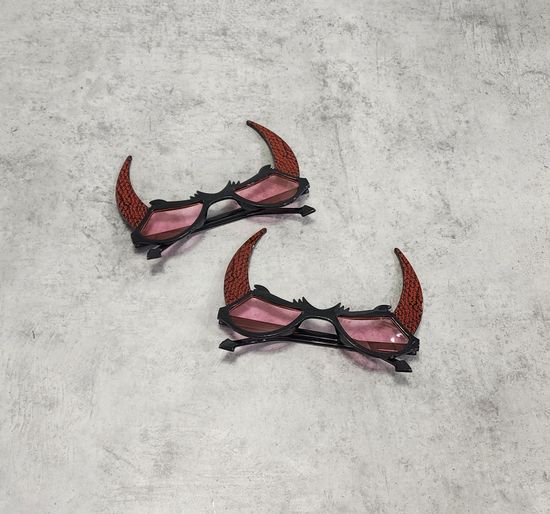 Очки Черт жёлтые с зелёным