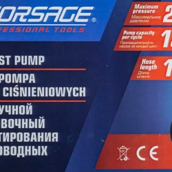 Насос ручной проверочный с манометром и шлангом 1м Forsage F-HS-HP01