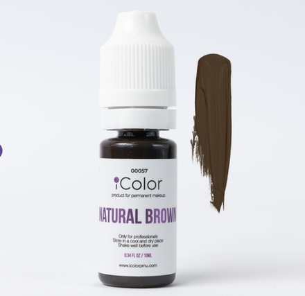 natural brown 10 ml  icolor пигмент для бровей