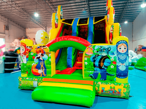 Надувной батут-горка «Славянский», 6x4x4.5 м