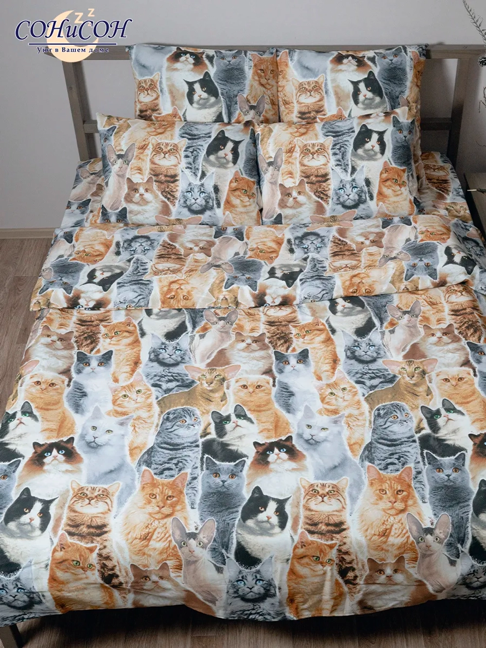 Простынь евро 240х220 см, 100% хлопок