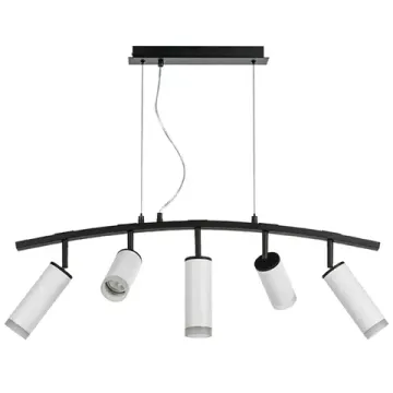 Подвесной светильник 5*GU10 LR7353628630 чёрный/белый Rullo Lightstar