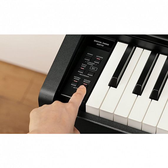 KAWAI KDP75 B - цифровое пианино, банкетка, 192 полифония,механика RHC, цвет черный
