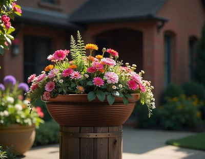 Кашпо "Клумба" 53л D=64,5см, H=24,3см (шоколадный)