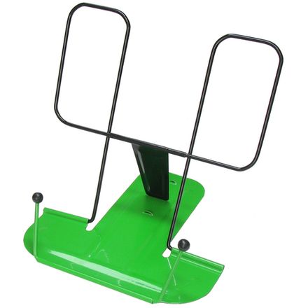 Подставка для книг, металлический корпус, металлический упор, зеленая, Глобус 2Г-07-01З