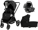 Коляска 3 в 1 Sweet Baby Stella + автокресло Premier Grey Black