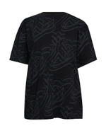 VIVIENNE WESTWOOD RED LABEL ФУТБОЛКА ЧЕРНАЯ С УЗОРОМ LOGO