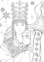 Hanbok Fairy Tale of Obsidian Special Edition. Coloring Book