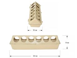 Кормушка лотковая,12 ячеек, 30 см