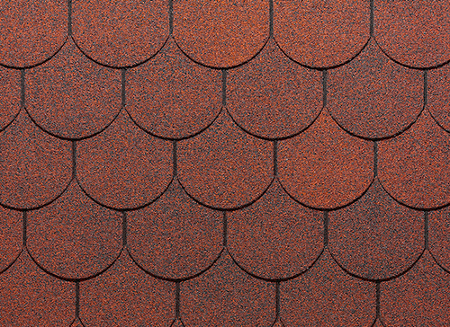 Гибкая черепица Simple Кольчуга Красный