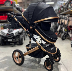 Детская коляска-трансформер 3 в 1 Luxmom 518W,с автолюлькой