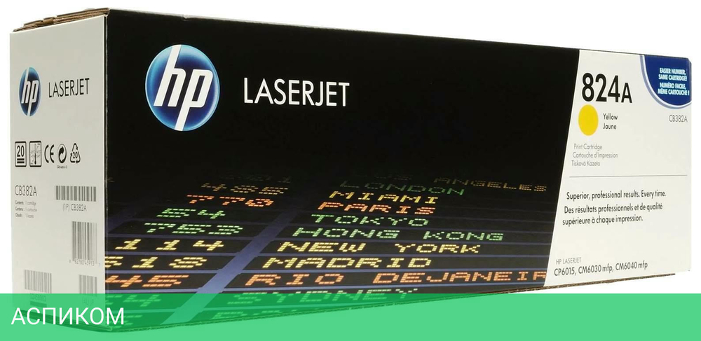 Картридж HP 824A желтый (CB382A)
