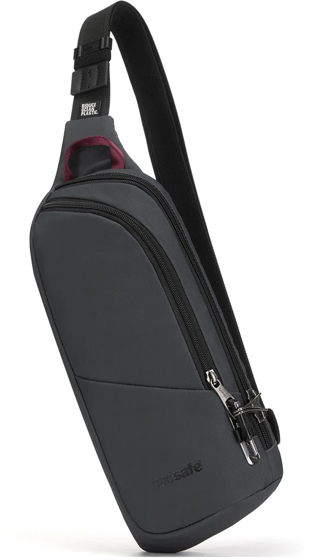Сумка слинг антивор Pacsafe Vibe 150, серый, 2.5 л.