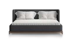 Кровать Basic спальное место 160*200 см (серый, букле)