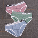 Набор из 3 трусов-брифов в тонкую полоску (Размер: L) (Цвет: разноцветный)