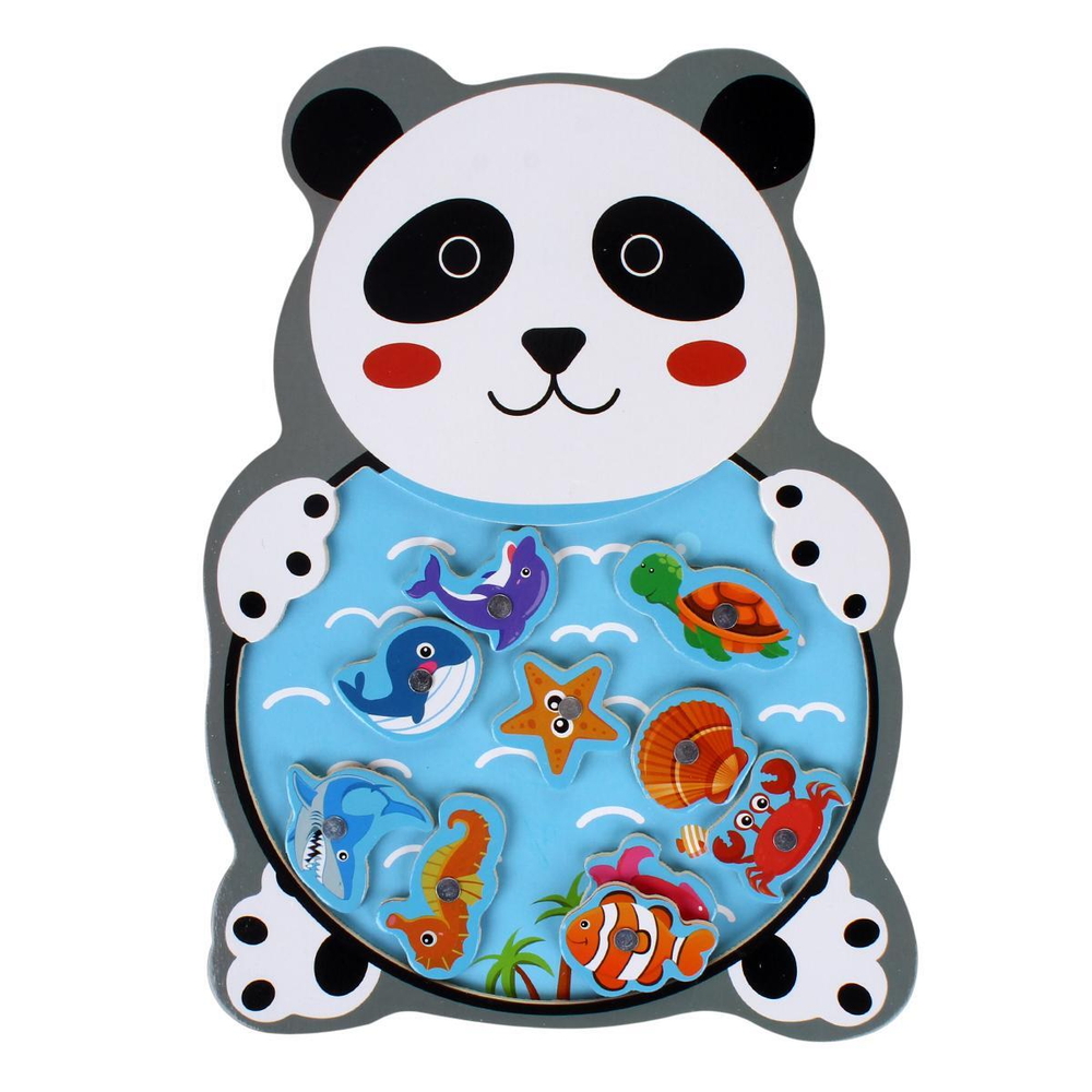 Развивающая игрушка деревянная Рыбалка простая ., C-41896