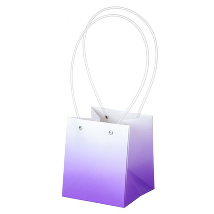 Пакет КВАДРАТ 12*12*8.5 ГРАДИЕНТ ФИОЛЕТОВЫЙ