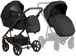 Детская коляска Tutis Viva 6 Plus Essential 3 в 1 с автокреслом Elo Lux EduSky Black 1612070 Caviar