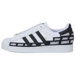 Кроссовки Adidas Originals Superstar Wordmark Heel Stripe - White Black