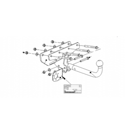 Фаркоп Oris на Jeep Wrangler SUV 2007- (паспорт и сертификат в комплекте,без электрики) 4852-A