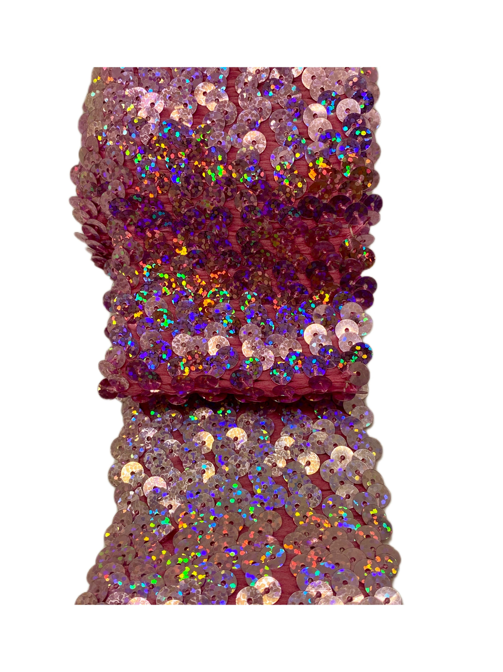 Тесьма эластичная пайтки ш-7см розовый. 1м