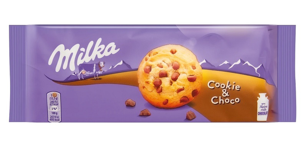 Милка печенье Choco Cookie 135 гр