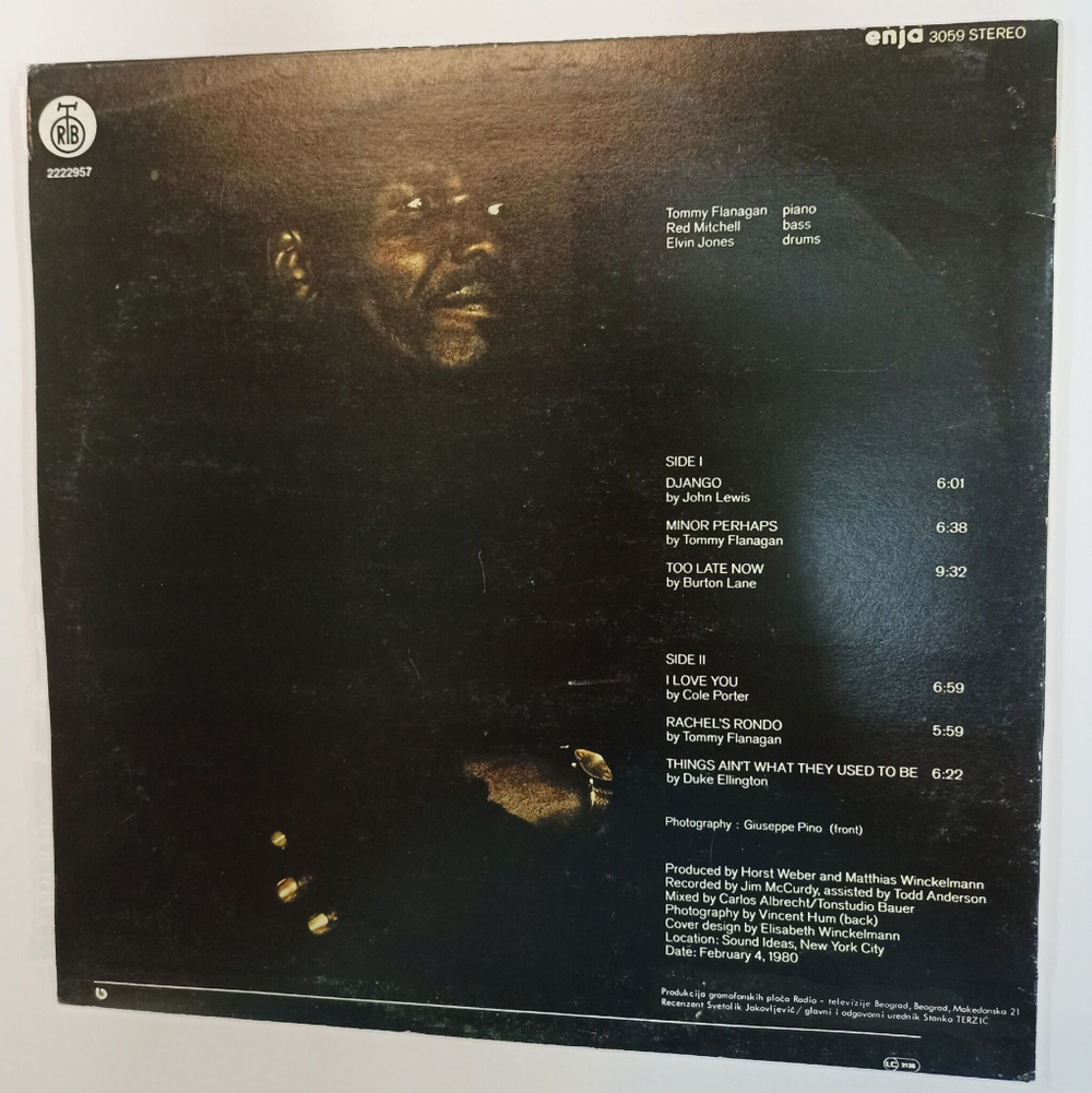 Винтажная виниловая пластинка LP Tommy Flanagan, Red Mitchell, Elvin Jones Super Session (Югославия 1985)