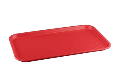 Красный прямоугольный поднос (52,5х32,5 см) (Цвет: красный)
