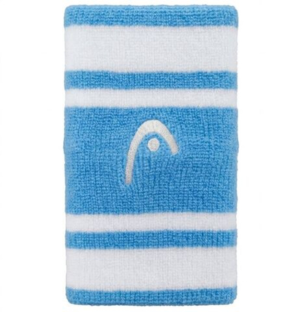Теннисные напульсники Head Wristbands Striped 5" - airforce blue/white
