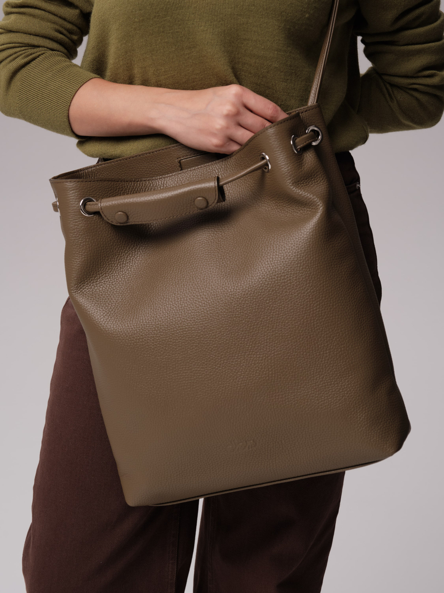 Кожаная сумка DBR 31228 зеленый дуб