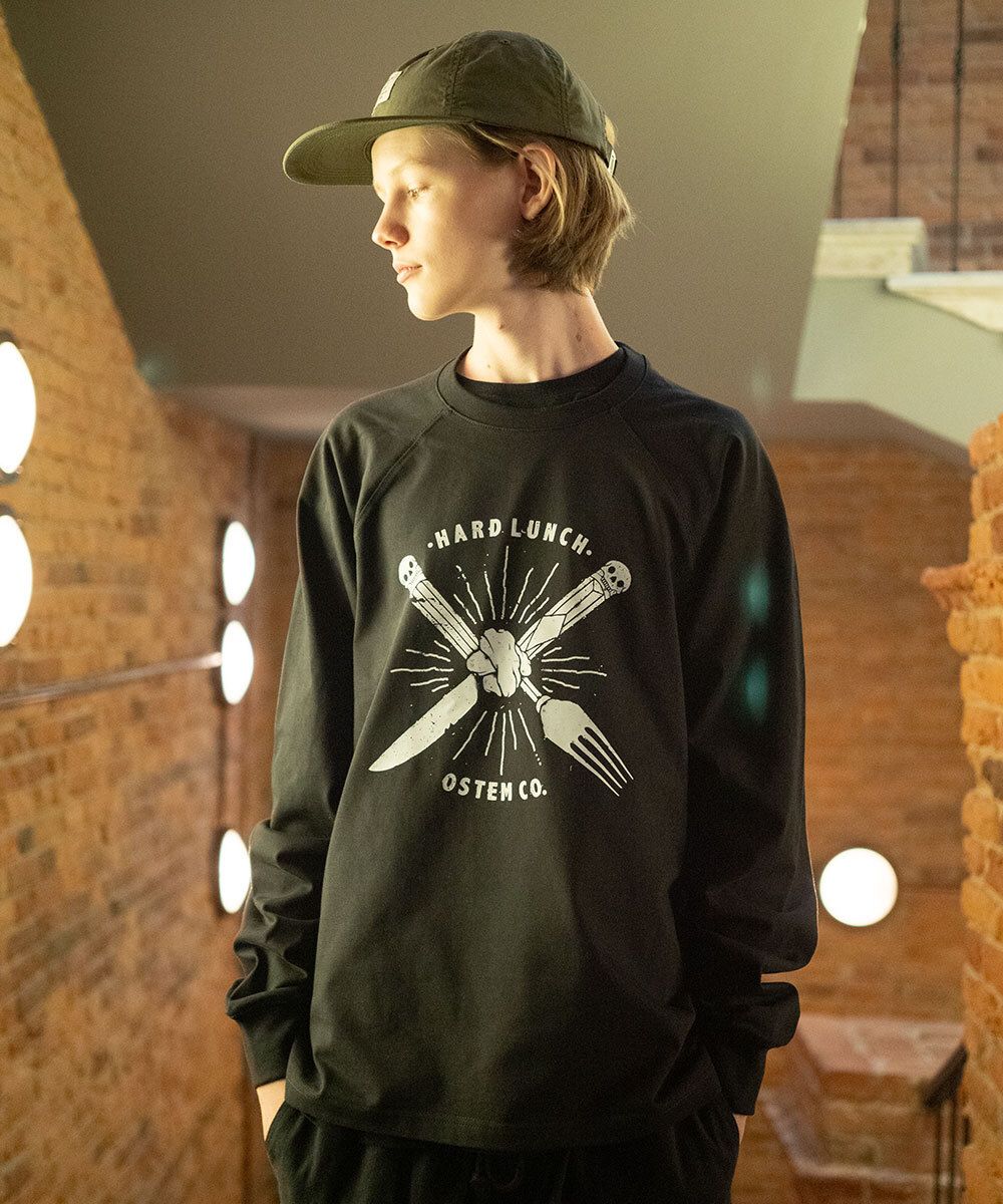 Лонгслив Hardlunch Fork and Knife черный