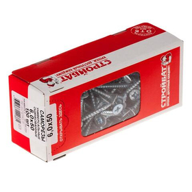 Саморезы универсальные 6,0x 50 (белый цинк 100 шт)