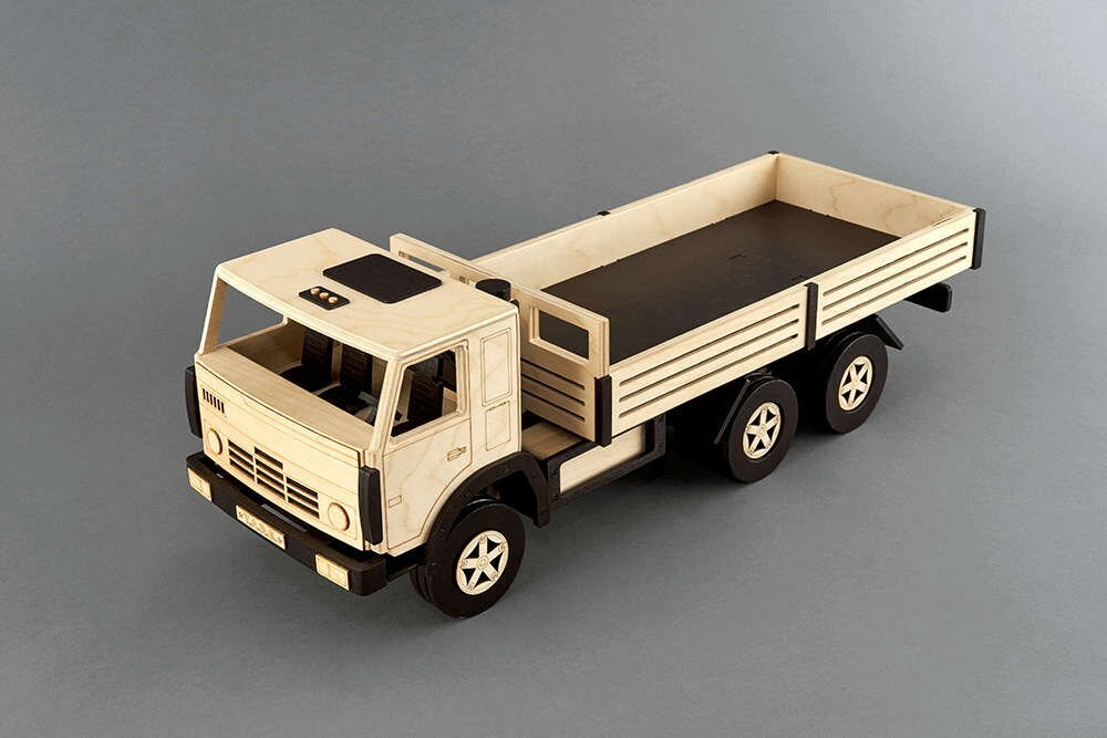 Игрушка деревянный грузовик, игрушечная машина, техника, транспорт подарок для мальчика
