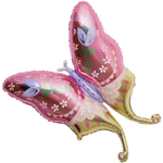 Шар Фольгированный Бабочка с тюльпанами (Ассорти)