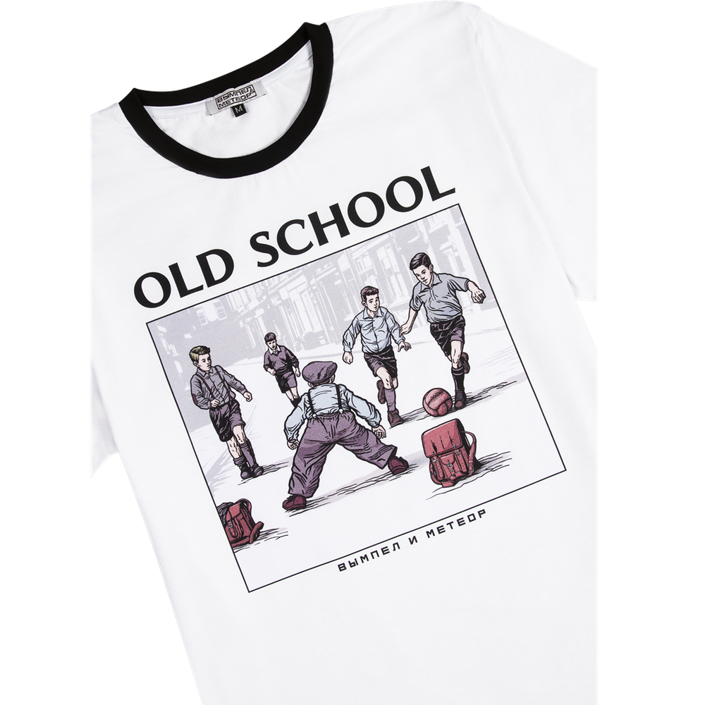 Футболка Old school белая