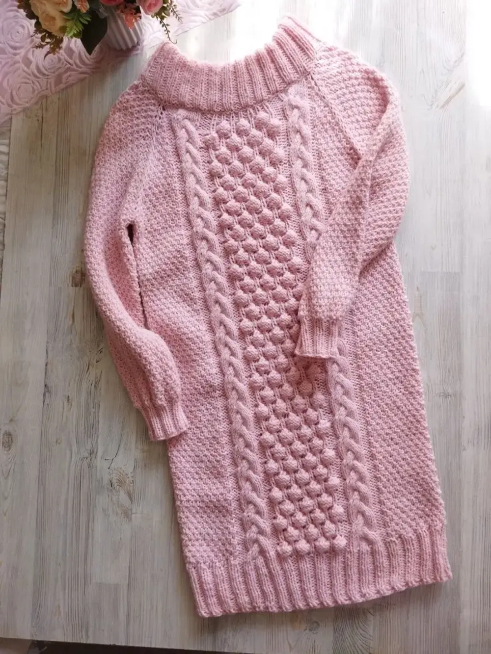 Платье вязаное
