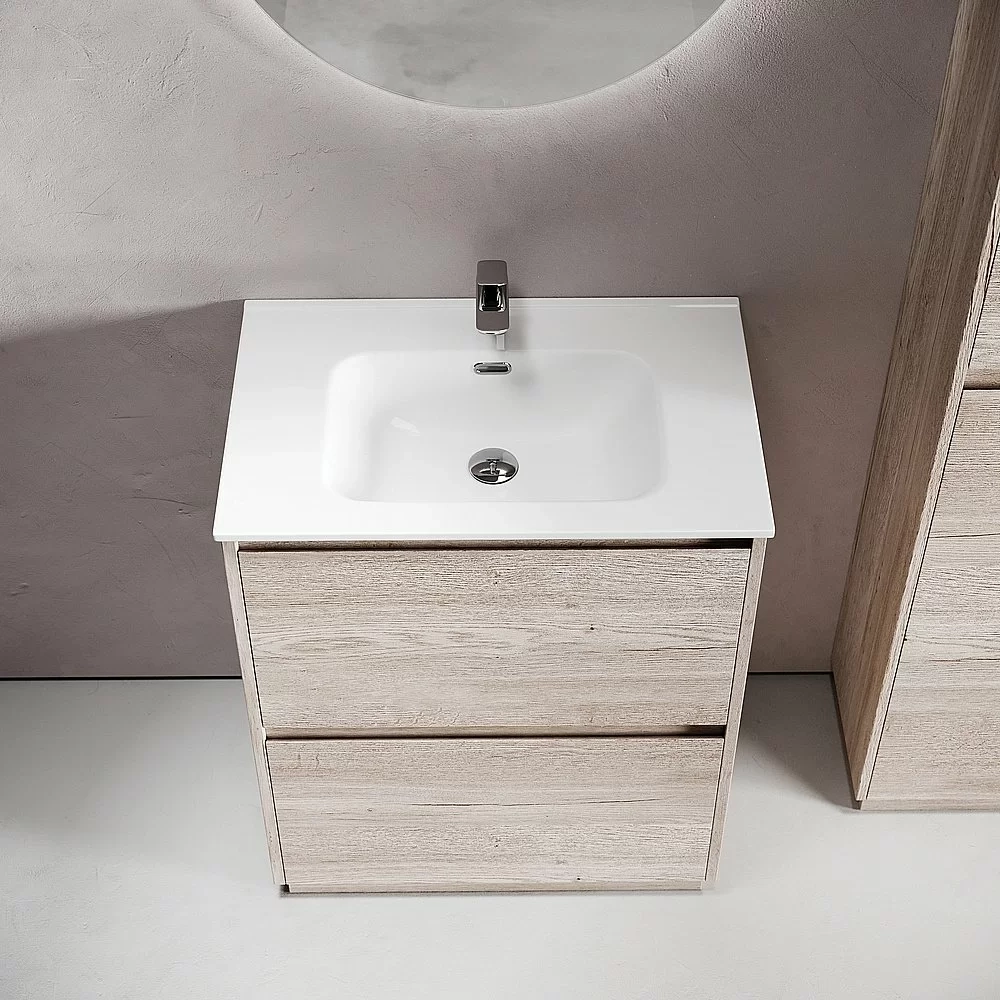 Тумба с раковиной Sancos Libra Floor 70 LB70FEG дуб галифакс натуральный
