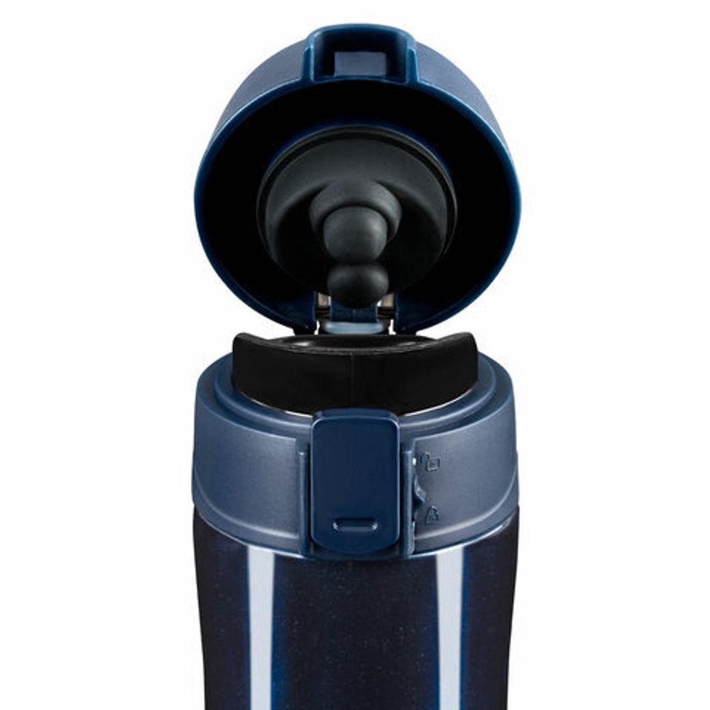 Термокружка 470 мл из нержавеющей стали SUS304, благородный тёмно-синий металлик, LAIMA, 608821