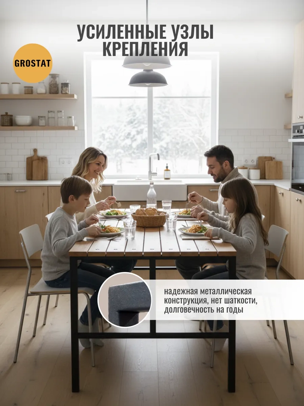 Стол садовый обеденный для дачи LACIO