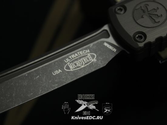 Нож Microtech Ultratech ZBP 1123-10APNC Natural Clear T/E Apocalyptic M390MK - Zero Blade Play