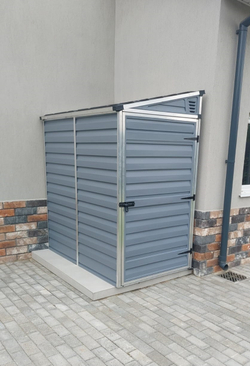 Сарай из поликарбоната Palram SkyLight Pent 4x6 grey