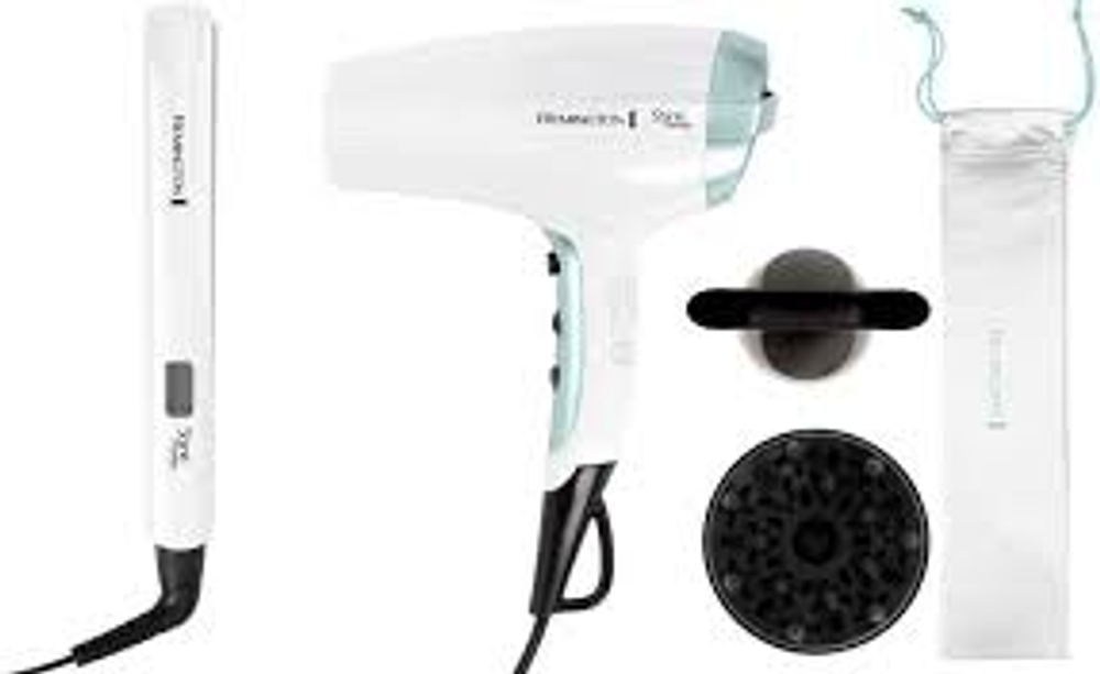 Набор фен + выпрямитель Remington S8500GP белый