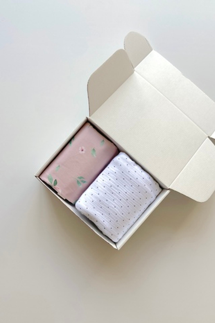 Набор пеленок "Цветочная нежность" XS