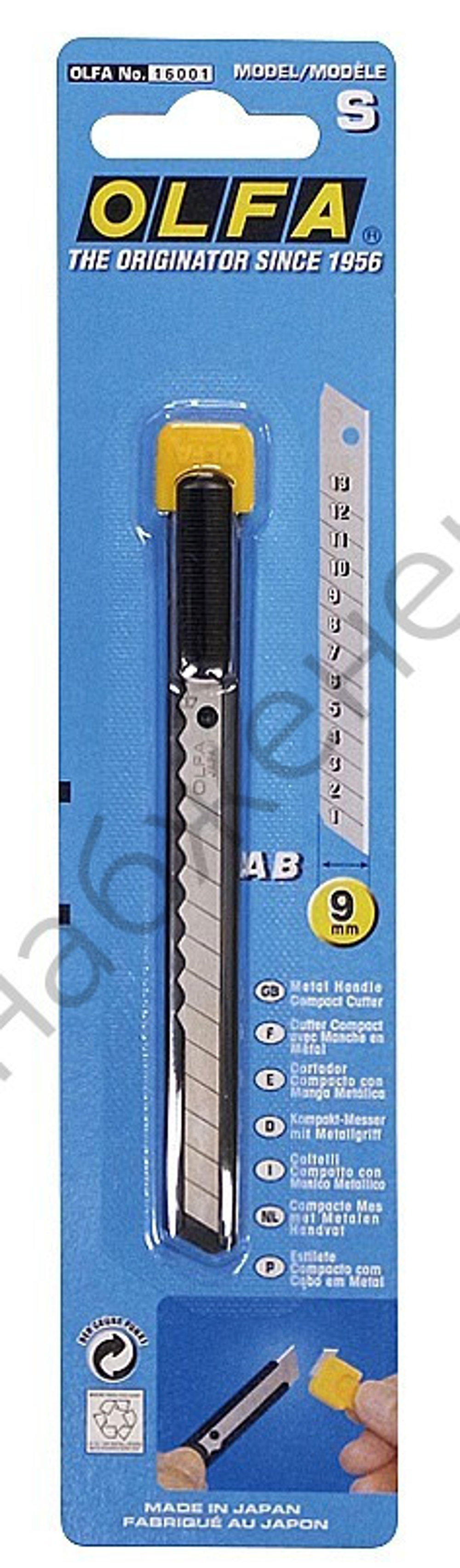 OLFA 9 мм, с выдвижным лезвием, нож (OL-S)